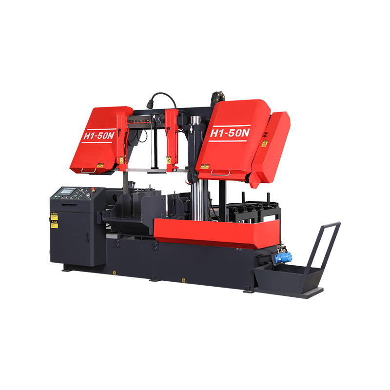 Automatic CNC Band Saw Machine with Control Panel